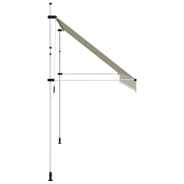 Copertină retractabilă manual, crem, 400 cm - WALTI WALTI
