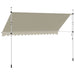 Copertină retractabilă manual, crem, 400 cm - WALTI WALTI