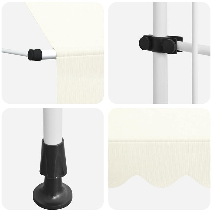 Copertină retractabilă manual, crem, 400 cm - WALTI WALTI