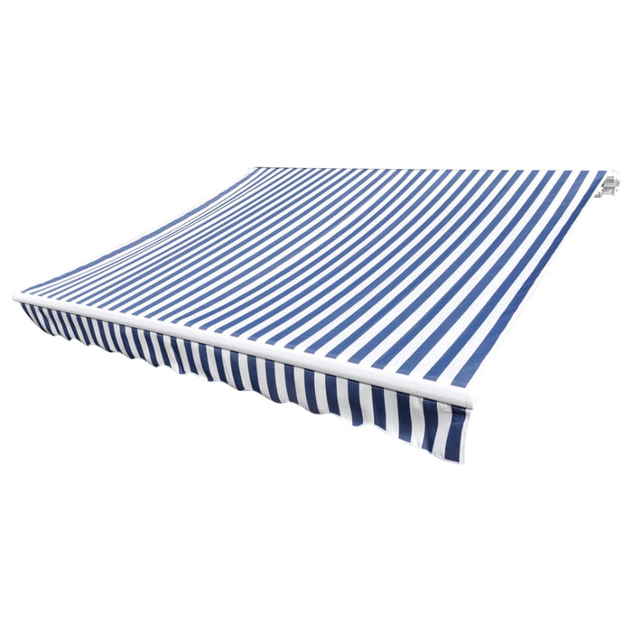 Pânză de copertină, albastru și alb, 3,5 x 2,5 m - WALTI WALTI
