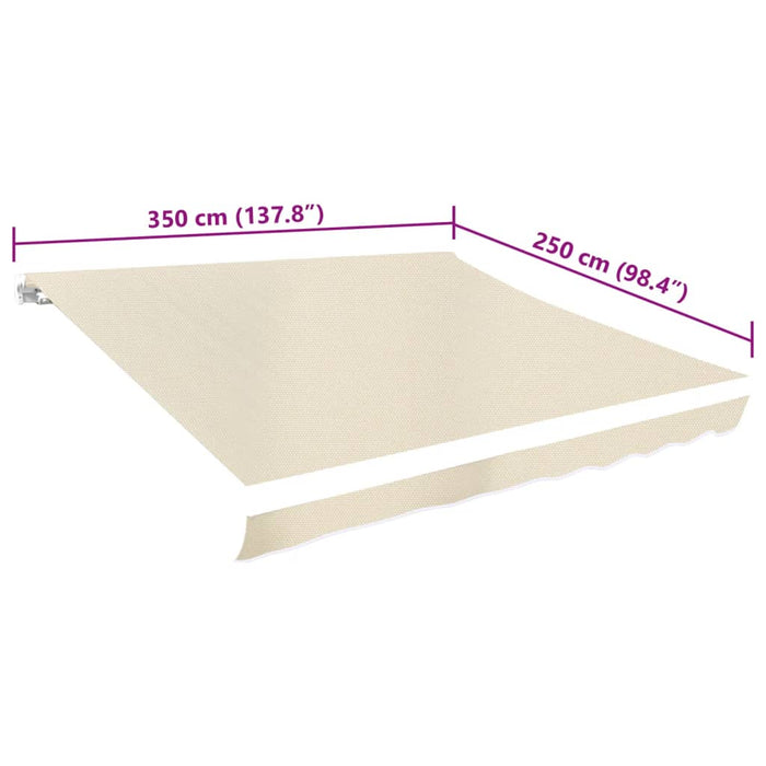 Pânză de copertină, crem, 3,5 x 2,5 m - WALTI WALTI