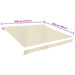 Pânză de copertină, crem, 3,5 x 2,5 m - WALTI WALTI