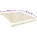 Pânză de copertină, crem, 4,5 x 3 m - WALTI WALTI