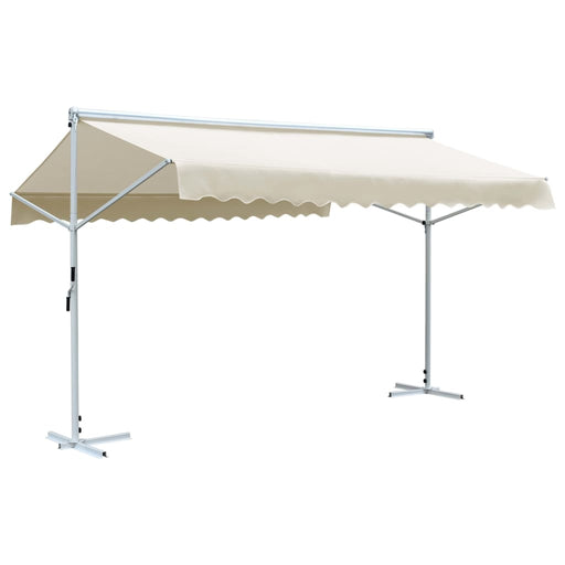 Copertină cu structură independentă, crem, 4 x 3 m - WALTI WALTI