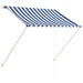 Copertină retractabilă, albastru și alb, 150 x 150 cm - WALTI WALTI