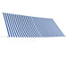 Copertină retractabilă, albastru și alb, 350 x 150 cm - WALTI WALTI