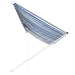 Copertină retractabilă, albastru și alb, 400 x 150 cm - WALTI WALTI