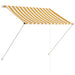 Copertină retractabilă, galben și alb, 150 x 150 cm - WALTI WALTI