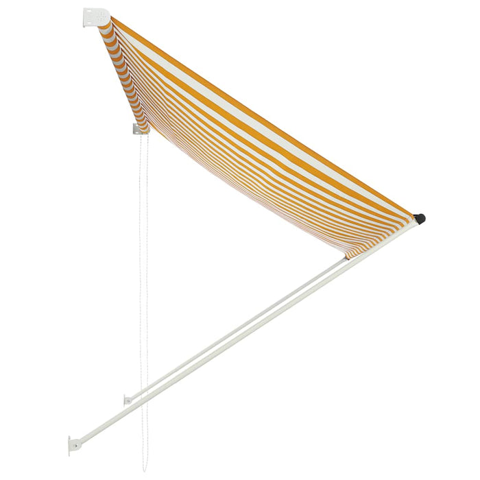 Copertină retractabilă, galben și alb, 200 x 150 cm - WALTI WALTI