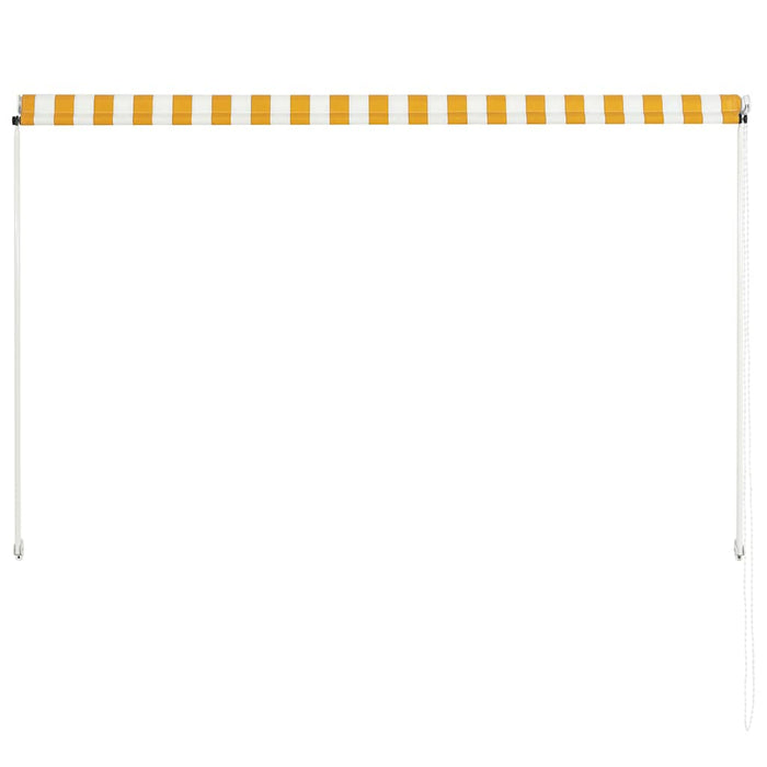 Copertină retractabilă, galben și alb, 200 x 150 cm - WALTI WALTI