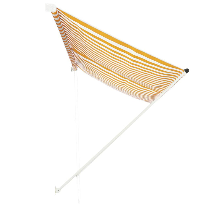 Copertină retractabilă, galben și alb, 300 x 150 cm - WALTI WALTI