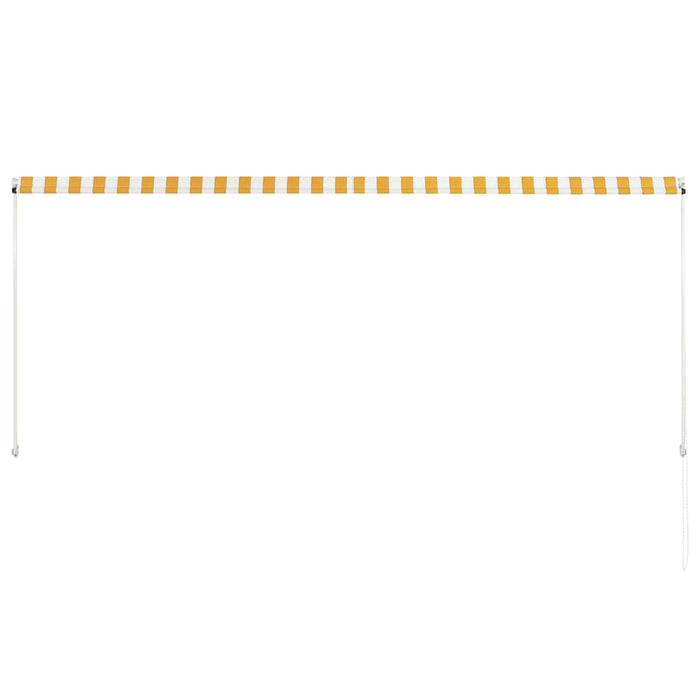Copertină retractabilă, galben și alb, 300 x 150 cm - WALTI WALTI
