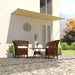 Copertină retractabilă, galben și alb, 300 x 150 cm - WALTI WALTI