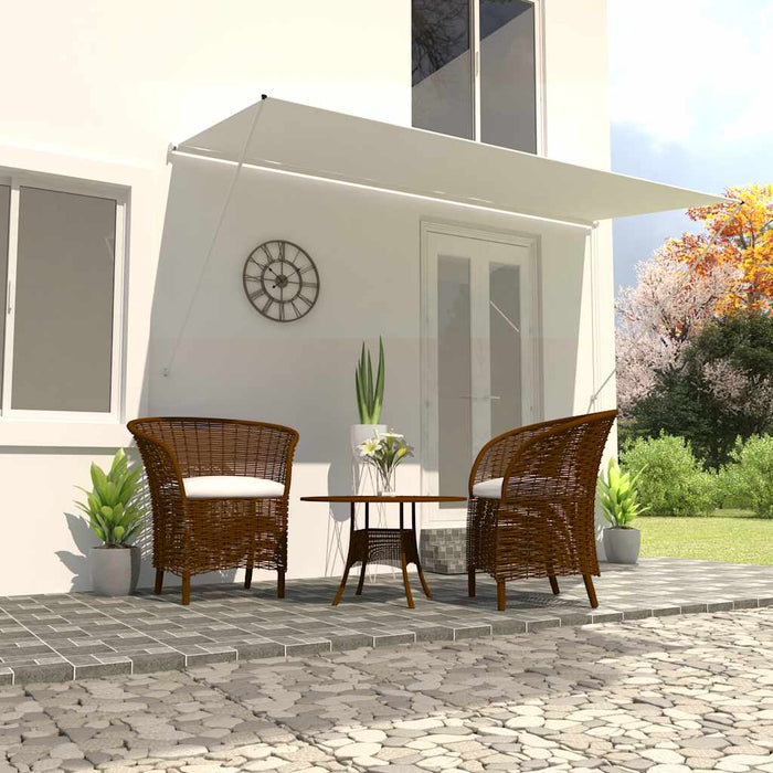 Copertină retractabilă, crem, 400 x 150 cm - WALTI WALTI