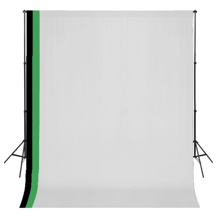Set studio foto cu 3 fundaluri de bumbac, cadru reglabil, 3x3 m WALTI
