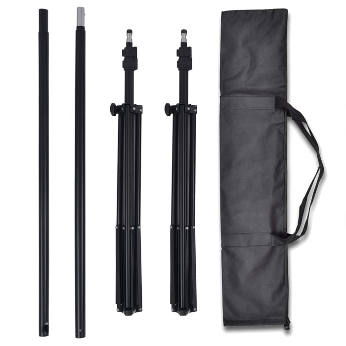 Set studio foto cu 3 fundaluri de bumbac, cadru reglabil, 3x3 m WALTI