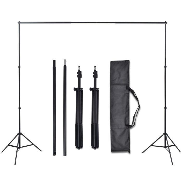 Set studio foto cu 3 fundaluri de bumbac, cadru reglabil, 3x3 m WALTI