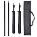 Set studio foto cu 3 fundaluri de bumbac, cadru reglabil, 3x5 m - WALTI WALTI