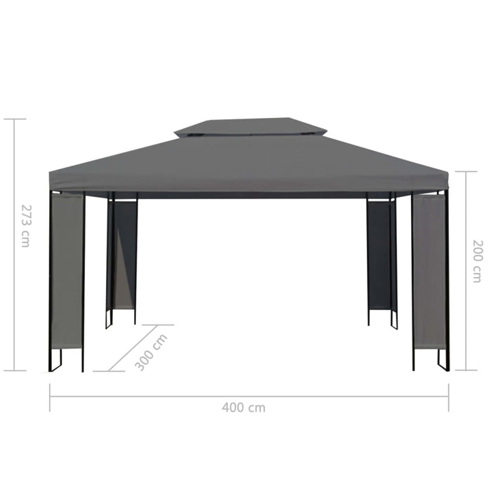 Pavilion, antracit, 300 x 400 cm - WALTI WALTI