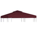 Acoperiș de pavilion, 2 niveluri, roșu bordo, 3x3 m, 310 g/m² - WALTI WALTI