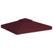 Acoperiș de pavilion, 2 niveluri, roșu bordo, 3x3 m, 310 g/m² - WALTI WALTI