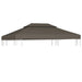 Acoperiș de pavilion, 2 niveluri, gri taupe, 4x3 m, 310 g/m² - WALTI WALTI