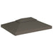Acoperiș de pavilion, 2 niveluri, gri taupe, 4x3 m, 310 g/m² - WALTI WALTI