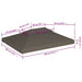 Acoperiș de pavilion, 2 niveluri, gri taupe, 4x3 m, 310 g/m² - WALTI WALTI