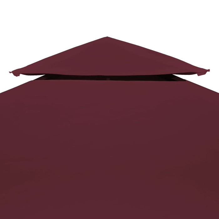 Acoperiș de pavilion, 2 niveluri, roșu bordo, 4x3 m, 310 g/m² - WALTI WALTI