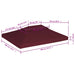 Acoperiș de pavilion, 2 niveluri, roșu bordo, 4x3 m, 310 g/m² - WALTI WALTI
