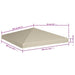 Acoperiș de pavilion, bej, 3 x 3 m, 310 g/m² - WALTI WALTI