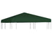 Acoperiș de pavilion, 310 g/m², verde, 3 x 3 m - WALTI WALTI