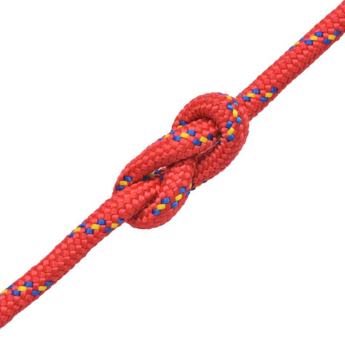 Frânghie marinărească din polipropilenă, roșu, 500 m, 6 mm - WALTI WALTI