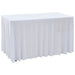 Huse elastice de masă lungi, 2 buc., alb, 120 x 60,5 x 74 cm - WALTI WALTI