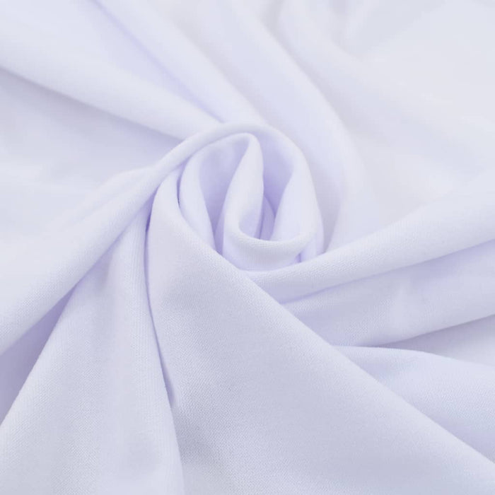 Huse elastice de masă cu fustă, 2 buc., alb, 243x76x74 cm - WALTI WALTI