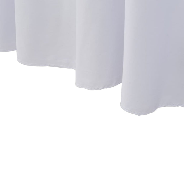 Huse elastice de masă cu fustă, 2 buc., alb, 243x76x74 cm - WALTI WALTI