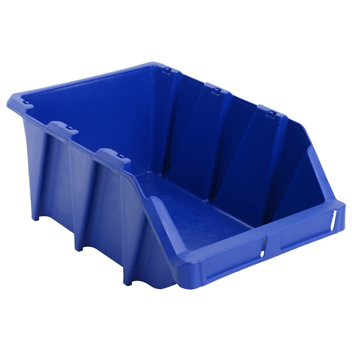 Cutii depozitare stivuibile, 35 buc, 218x360x156 mm, albastru WALTI
