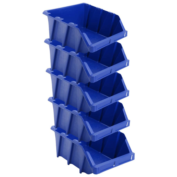 Cutii depozitare, 20 buc, 265 x 420 x 178 mm, albastru WALTI