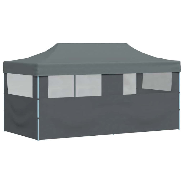 Cort petrecere pliabil cu pereți laterali, antracit, 3 x 6 m - WALTI WALTI