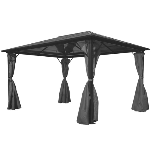 Pavilion cu perdea, antracit, 400 x 300 cm, aluminiu - WALTI WALTI