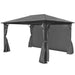 Pavilion cu perdea, antracit, 400 x 300 cm, aluminiu - WALTI WALTI