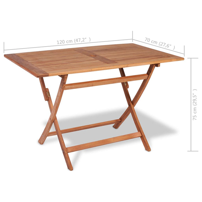 Set mobilier grădină, 5 piese, lemn masiv de tec WALTI
