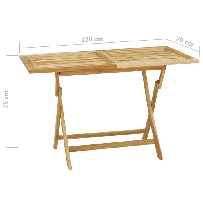 Set mobilier de exterior, 5 piese, lemn masiv de tec WALTI