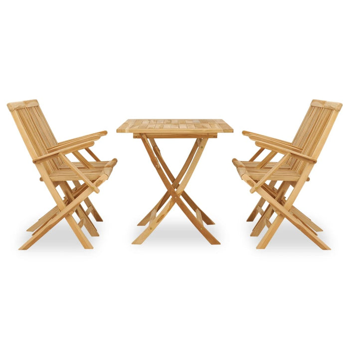 Set mobilier de exterior, 5 piese, lemn masiv de tec WALTI