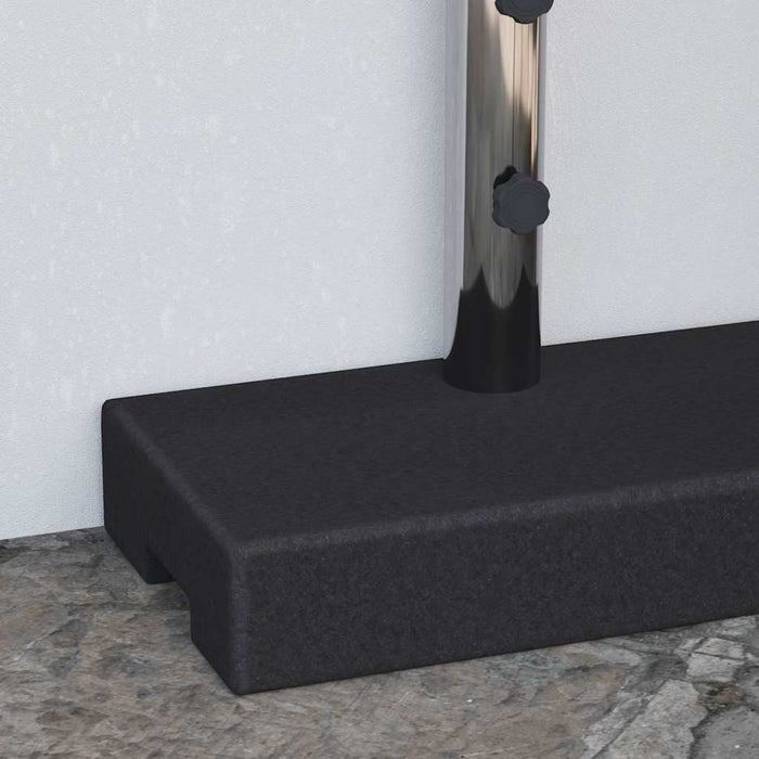 Suport umbrelă de soare, negru, granit, 25 kg, dreptunghiular - WALTI WALTI