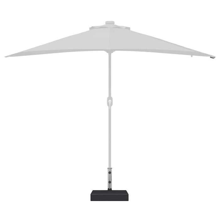 Suport umbrelă de soare, negru, granit, 25 kg, dreptunghiular - WALTI WALTI