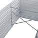 Strat înălțat de grădină, gri, 240x80x77 cm, oțel galvanizat - WALTI WALTI