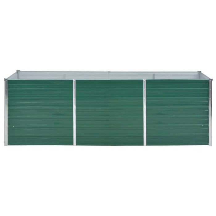 Strat înălțat de grădină, verde, 240x80x77 cm, oțel galvanizat - WALTI WALTI