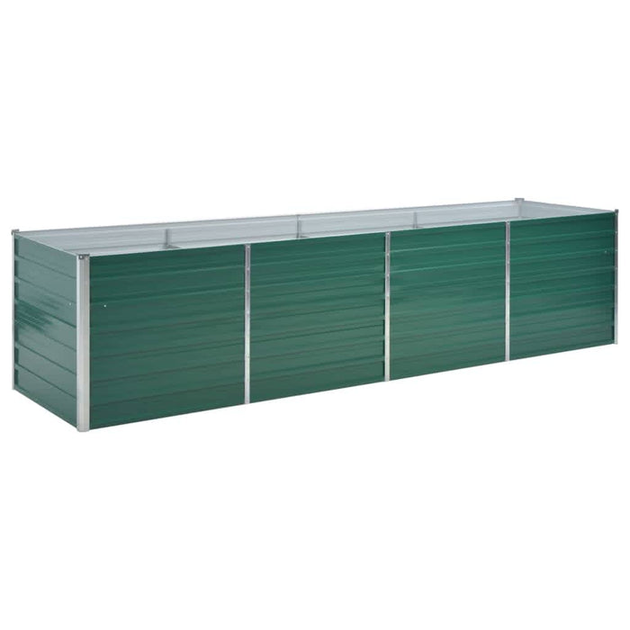 Strat înălțat de grădină, verde, 320x80x77 cm, oțel galvanizat - WALTI WALTI