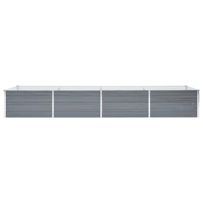 Strat înălțat de grădină, gri, 320 x 80 x 45 cm oțel galvanizat - WALTI WALTI
